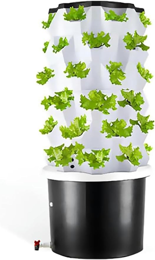 Tower Garden Hydroponics - 6/8/10 Cultivation System Vertical Hydroponic Tower with 100 L Water Tank Air -Cultivation Kit Herbal Germination Kit for Smart Garden