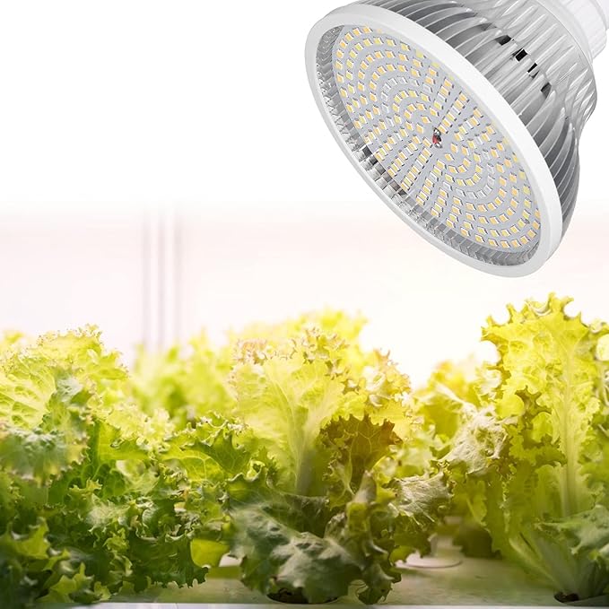 22W E27 200LED Plant Light Bulb Full Spectrum Plant Growth Lamp Bulb for Garden Greenhouse Indoor Gardening Hydroponics Material of