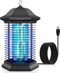 Bug Zapper Outdoor Indoor 18W Power &amp 4400V Instant Grid Mosquito Repellent Insect Control Efficiency Increased 100% 1/2 Acre Coverage Fly Trap for Patio Backyard Home