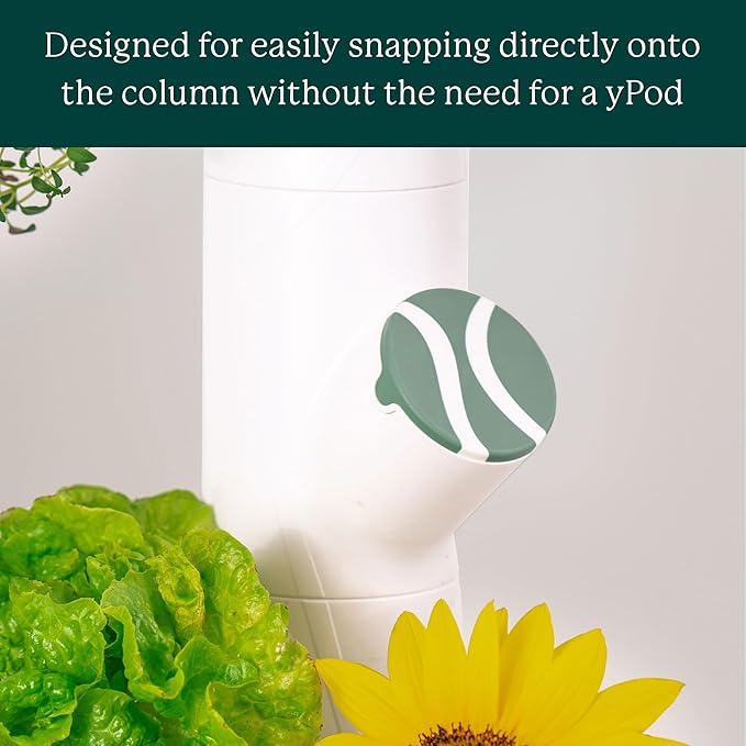 Gardyn Caps for Your Gardyn Hydroponics Growing System &amp Indoor Garden - Perfect Solution for a Cleaner &amp More Beautiful Garden - Must-Have for Growing Fewer Than 30 Plants - 5 Pack Cauliflowe