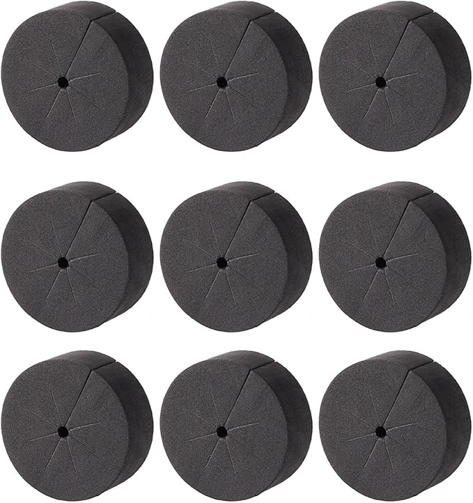 10pcs 4.8cm Black Hydroponic Planting Cotton for Hydroponics System Garden Root Planting Supplies