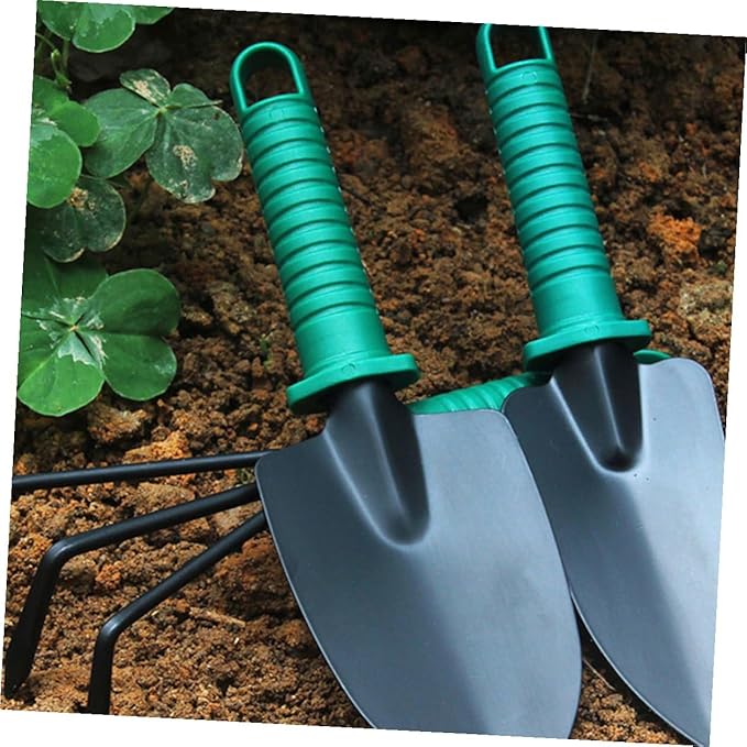 Garden Tool Set with Storage Case 5pcs Portable Gardening Shovel Harrow Pruner for Flower Planting and Outdoor Lawn Care