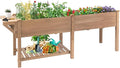 Raised Garden Bed with Legs Outdoor Elevated Garden Box with W-Connection TabsLarge Storage Shelf for Vegetable Flower Herb Easy to Assemble81x23x32 in