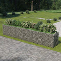 Gabion Raised BedRaised Bed Outdoor Garden Stone Basket Planter Raised Vegetable BedSteel Garden Decoration Galvanized Steel 212.6x35.4x39.4