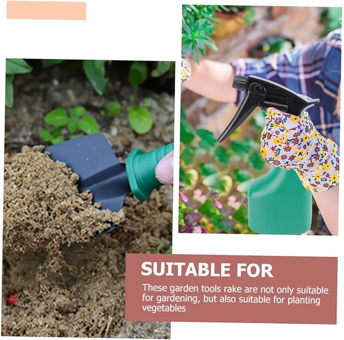 Stainless Steel Garden Tool Set with Shovel and Rake 5pcs Hand Tools for Outdoor Planting and Gardening with Portable Carry Case