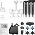 VIVOSUN Professional Automatic Drip Irrigation Kits 15W Output All in One Professional Grow Kit- Includes Pump Timer and Regulator 8 Drip Emitters Garden Plant Watering System Indoor Outdoor