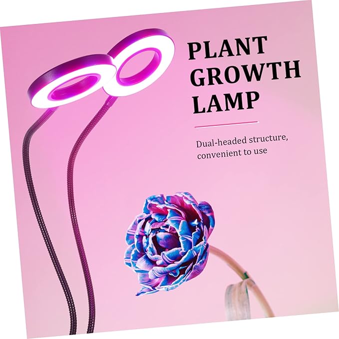 Dual-Headed Led Plant Growth Lamp Clamp Light for Indoor Plants Powered with Dimmable Features and Timing Function Reliable and Convenient Design