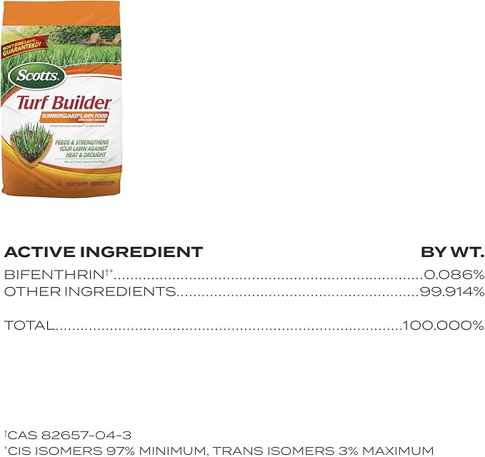 Scotts Turf Builder SummerGuard Lawn Food with Insect Control Fertilizer and Insect Killer 5000 sq. ft. 13.35 lbs.