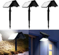 Solar Spot Lights Outdoor Waterproof Motion Sensor Dusk to Dawn Solar Powered Spotlights Uplights with 90° Adjustable Solar Panel &amp Light Head for Wall Yard Trees Pathway Landscape Lighting