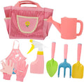 DECHOUS 1set Boys and Girls Gardening Tools Set Garden Kit Rake Shovel Watering Can Gloves Apron and Tote Bag for Outdoor Fun and Skill Development