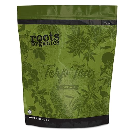 Roots Organics Terp Tea Grow Dry Fertilizer Plant Additive for Large &amp Small Gardens Use as Base Amendment to Increase Microbial Activity 40 Pounds