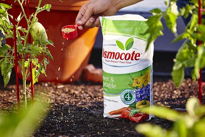 Osmocote Smart-Release Plant Food Flower &amp Vegetable Plant Fertilizer 8 lbs. (4-Pack)