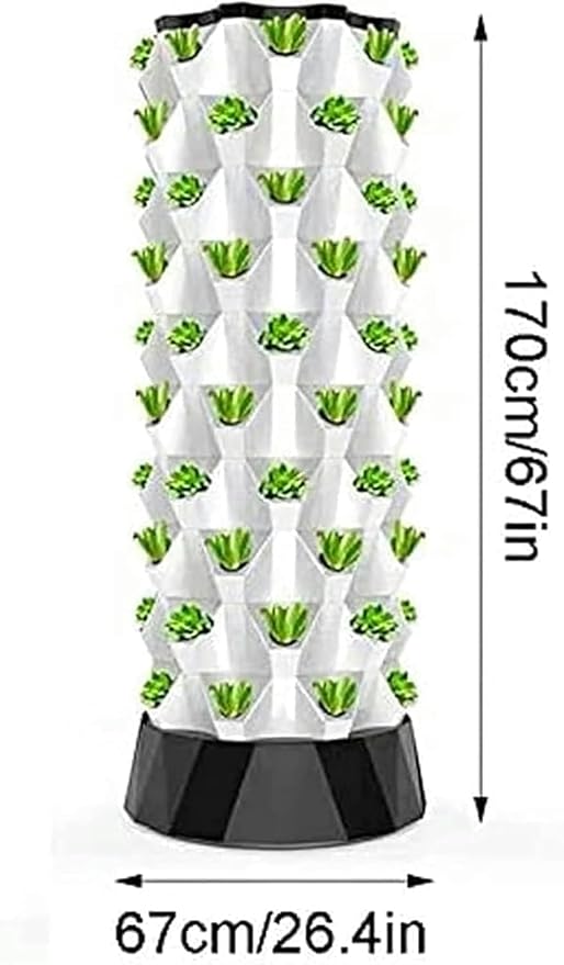 Hydroponic Growing Kits Hydroponic Tower 48Pots Hydroponic Planting Indoor and Outdoor Multi-Layer Planting Equipment Kit Ve