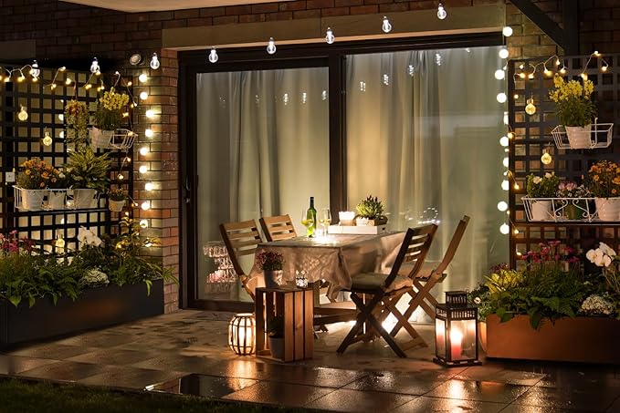 Metal Planter Box with Trellis 71x47x16 Raised Garden Bed Outdoor with Privacy Screen &amp Lattice Trellis &amp Lockable Casters Vertical Garden Box with Drainage Hole for Climbing Plants Vege