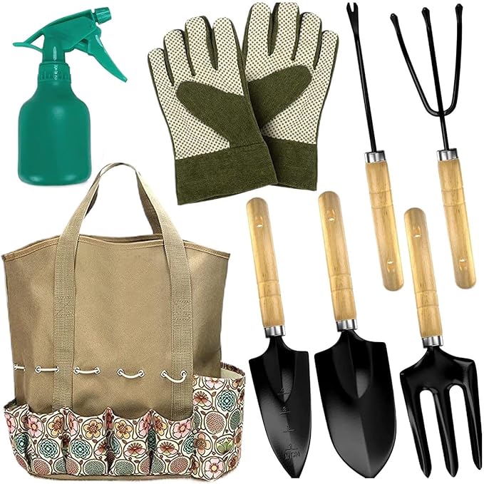 Tool Set for Gardening | Outdoor Planting AccessoriesGarden Plant Tools - for Gardeners Beginners Mom Grandpa Grandma Men Women Family Friends