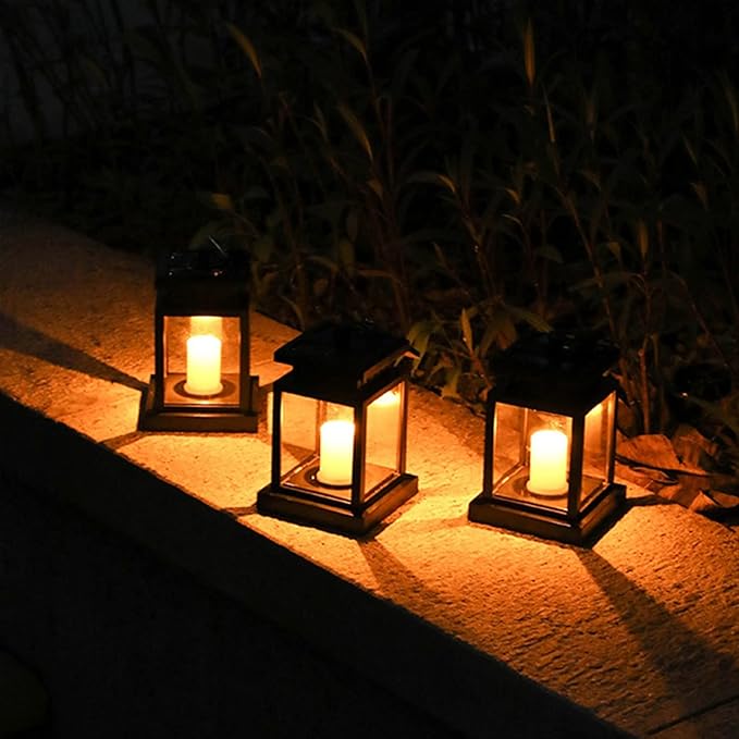 Plant Growing Lamps Outdoor Solar Palace Lantern Lawn Camping Decoration Landscape Courtyard Garden LED Atmosphere Candle Light Christmas Lamp