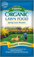 Espoma Organic Spring Lawn Booster 8-0-0 Natural &amp Organic Lawn Fertilizer. Long Lasting Slow-Release Nitrogen Enhanced with Calcium. 30 lb. Bag Covers up to 5000 Sq. Ft.