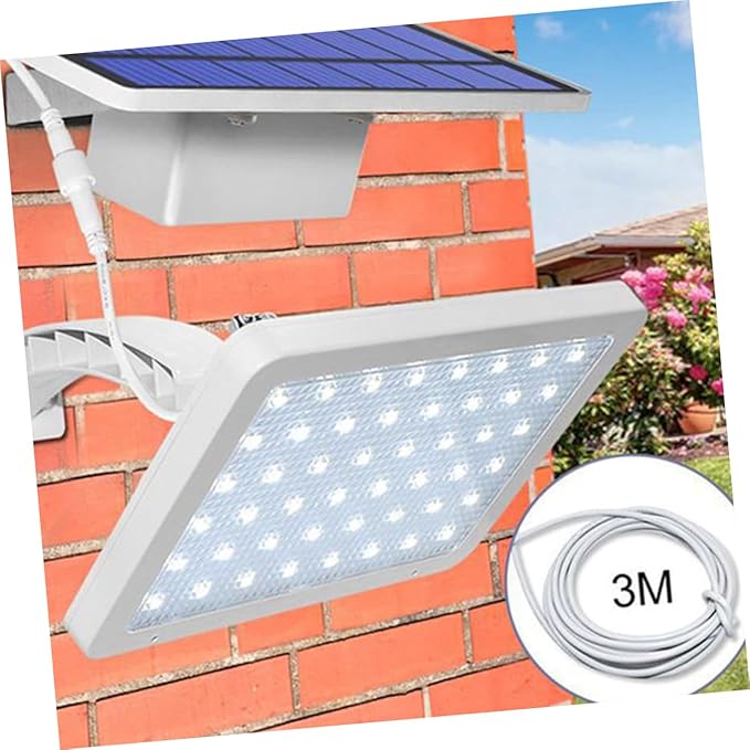 Solar Wall Lamp Practical Split Garden Light for Patio Courtyard and Stairway Illumination White