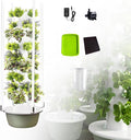 Hydroponics Growing System Vertical Tower with LED Grow Lights and Hydrating Pump Aeroponics Growing Garden Kit for Indoor Herbs Fruits and Vegetables Green-5Layer