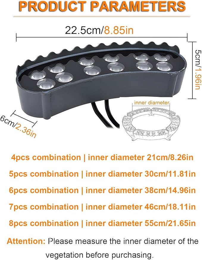 Solar Garden Lights Outdoor Led Ring Tree Light Landscape Spotlights for Driveways Courtyards Park(Blue LightPack of 6)