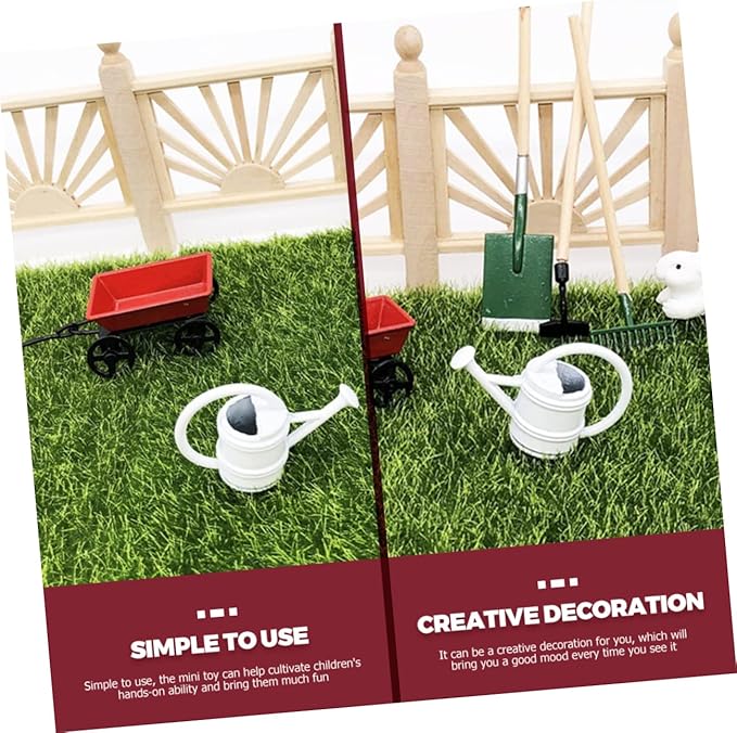 3 Sets Mini Gardening Tool Model Mini Accessory for Creative Decoration and Micro Garden Scenes