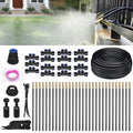 Drip Irrigation System for Garden Automatic Watering System with Adjustable 360° Copper Spray Nozzles DIY Drip Irrigation Kit for Yard Lawn Greenhouse Raised Beds &amp Potted Plants (50FT)