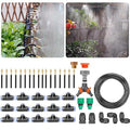 Greenhouse Drip Irrigation Kit Automatic Irrigation Equipment Set Bendable Drip Garden Watering System Easy Installation Suitable for 1/2 3/4 Faucets Smart Timer 1-300 30m