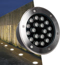 LED Underground Spotlight 12V IP66 Waterproof Recessed Floor Lamp Low Voltage Garden Light (Yellow 48W Purple 3W)
