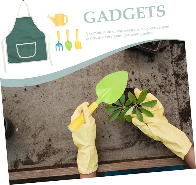 GALPADA 1set Mini Garden Tools Set Boys and Girls Gardening Tools Shovel Rake Watering Can for Boy Girl's Play