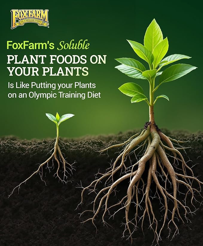 FoxFarm Soluble Trio Pack - Open Sesame Beastie Bloomz Cha Ching - Supports Flowering Blossom &amp Late-Stage Fruiting - Bloom Booster Fertilizer for Hydroponic &amp Conventional Growers - 3 x 1