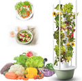 Hydroponics Tower with LED Grow Light - 5/7/9 Floors Indoor Plant Kit Vertical Hydroponics Growing Tower Tower Hydroponics System for Herbs and Vegetables for Herbs Vegetables9Layers/36Pots