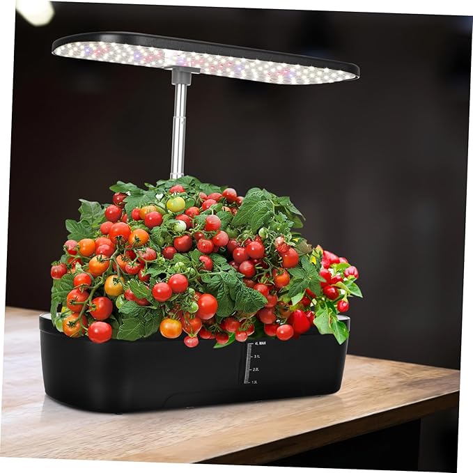 STOBOK 1set Hydroponics Growing System Kit with Led Grow Light Automatic Watering Indoor Gardening for Fresh Vegetables Spaces Compatible