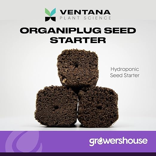 Clonex 100ml Cloning Gel &amp OrganiPlug Seed and Cutting Plugs Bundle - Pre-Filled Tray with 50 Plugs for Plant Propagation and Rooting