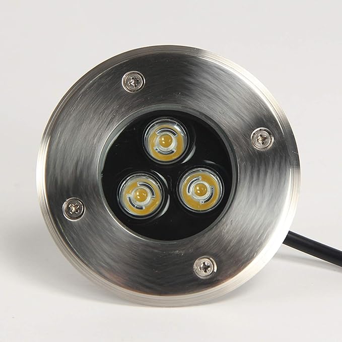 Pool Bulbs LED Decking Lights Outdoor Garden Ground 3W 330lm Low Voltage Landscape 12V/24V/220V Height is only 4cmCold White 12V