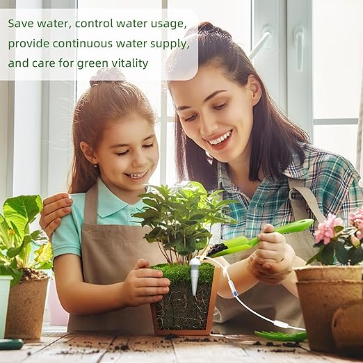 Plant Watering Seepage Devices Insert into Soil Self Watering Stakes for Indoor &amp Outdoor Plant Automatic Irrigation (6 PCs)