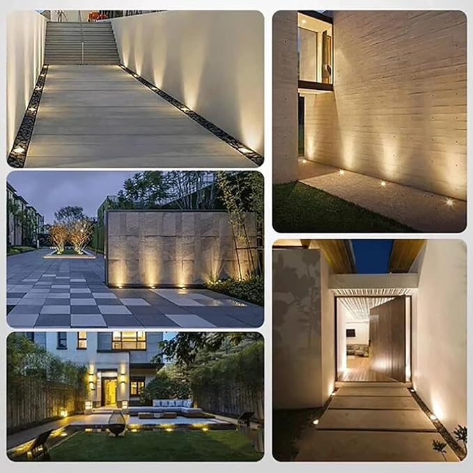 Underground Light LED - Embedded Underground Lighting Source Spotlight LED Floor Lamp AC110vV IP67 Waterproof Staircase Floor Aisle Building Landscape Bulb Multiple Scenes Available