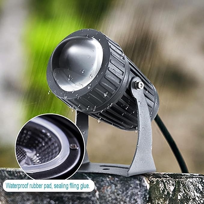 LED Beam Spotlight - Adjustable Beam Angle Lighting 10W Narrow Beam Floodlight Outdoor Rotating Landscape Light IP65 Waterproof Lighting Building Night Scene Lighting Multiple Scenes Available(R