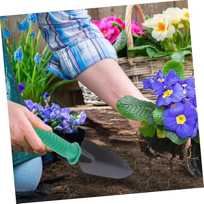 Garden Tool Set with Shovel and Rake Portable 5pcs Outdoor Gardening Tools Kit with Pruning Shears and Storage Case for Planting and Yard Work