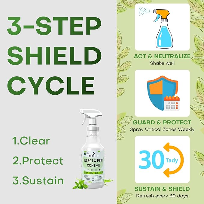 Peppermint Oil Spray for Bugs 32 Oz Insect &amp Pest Control Spray for Bed Bug Ants Mite and Flea All Natural Plant Extract Based Spider Repellent Indoor Child &amp Pet Safe