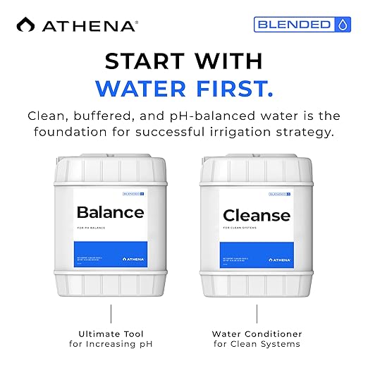 Athena Blended Balance | Liquid pH Buffer &amp Stabilizer for RO Water | Formula for Hydroponics | Sediment-Free Dosatron Compatible | 5 Gallon