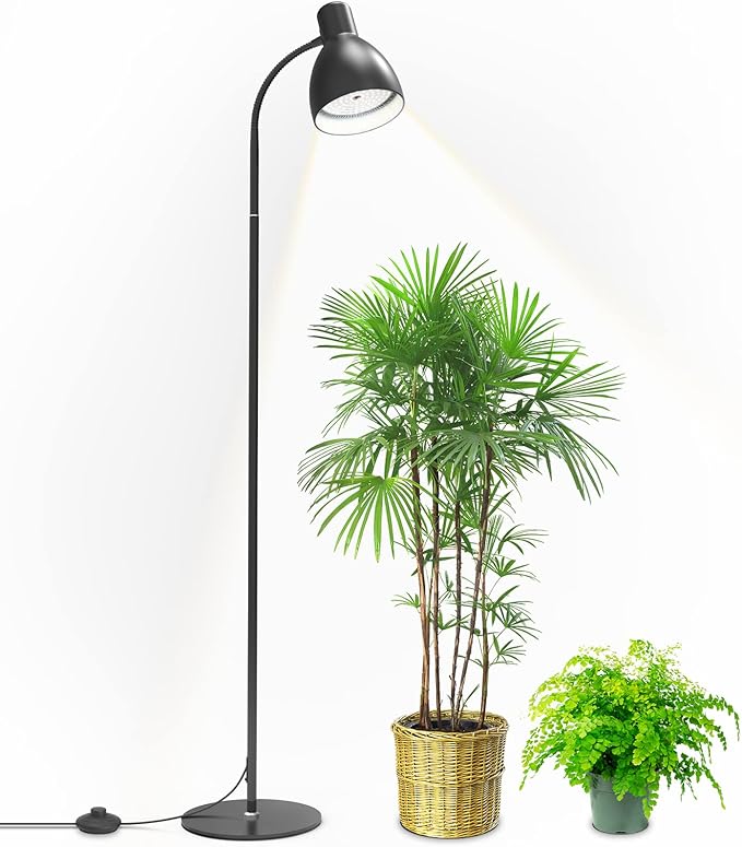 Bstrip Grow Light Lamp 5000K Full Spectrum 25W LED Grow Light for Indoor Plants - 55 H Stand Adjustable Angle with On/Off Switch
