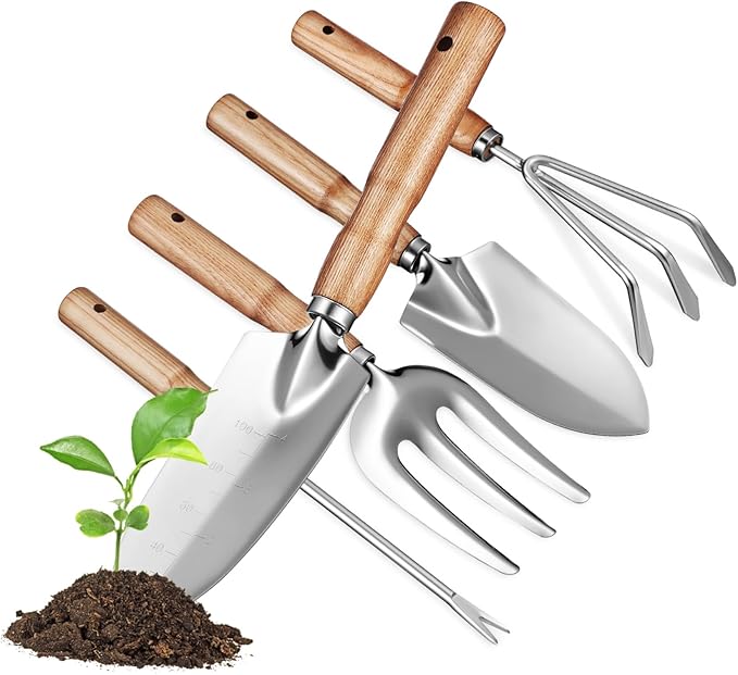 Mipcase Stainless Steel Garden Tool Set Toolkit for Men Women Plant Care Tools Gardening Gifts