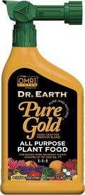 Dr. Earth Pure Gold All Purpose Liquid Fertilizer 32 oz RTS