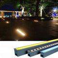 Buried Yard Underground Lamp IP65 Waterproof Rectangular Linear Recessed LED Spotlight Corridor Aisle Stair Step Lighting(White18W(100-240V))