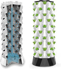 Hydroponics Growing System 48/64/80Pots Hydroponics TowerIndoor Plant Water Cycle - Garden Growing Systems Vertical Hydroponic Pineapple Aeroponic Tower (Color:Size:48Pots)