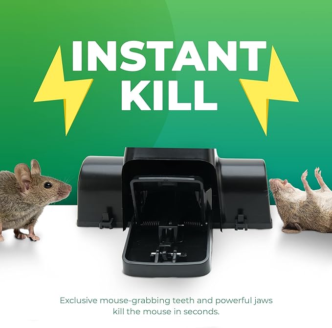 Rat Traps Indoor and Outdoor - Dual-Entry Large Rat Trap Outdoor and Indoor for Home Garden and Restaurant with 99.9% Trap Rate | Easy to Use Rodent Traps with Safe Hands Free Design - UCatch
