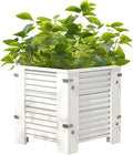 Wooden Garden Bed Planter Garden Boxes Outdoor Deep Root Planter Raised Bed for Vegetables Flowers Herbs
