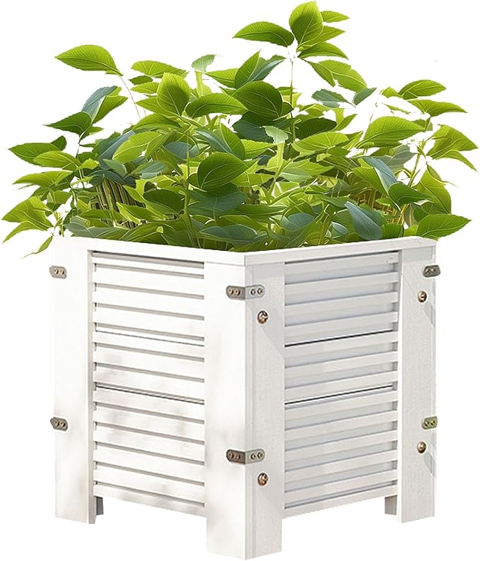 Wooden Garden Bed Planter Garden Boxes Outdoor Deep Root Planter Raised Bed for Vegetables Flowers Herbs
