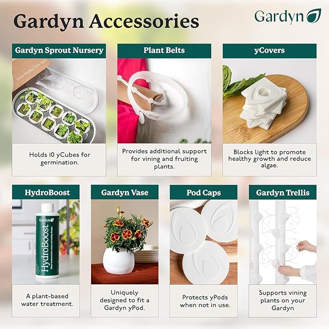 Gardyn Studio Dolly (a Rolling Cart Designed to Make Your Hydroponics Growing System Kit &amp Indoor Garden Tower Mobile) Easily Move Your Throughout Your Home While Protecting Your Floors