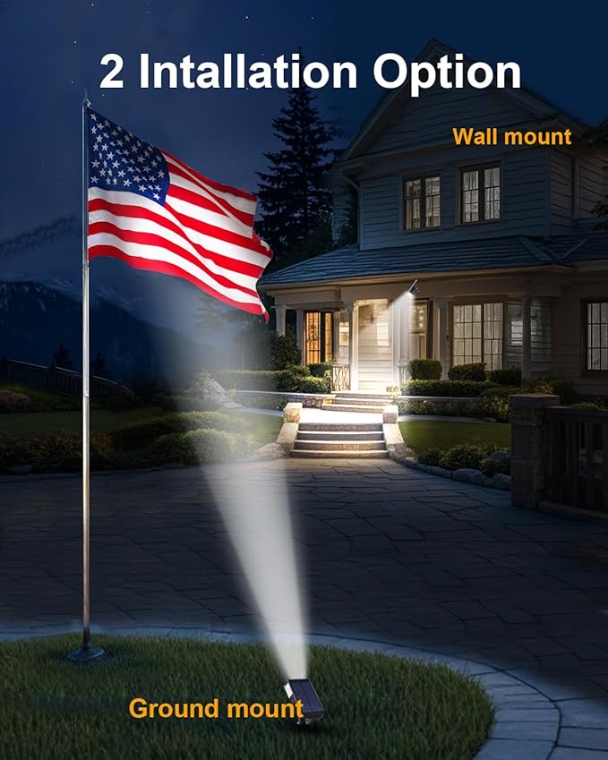 6 Pack Solar Powered Outdoor Spot Lights Outside Waterproof 20 LEDs Landscape Spotlights Dusk to Dawn for House Yard Tree Plants Walls Path Garden Statues Superior Accent Lamp Cool White